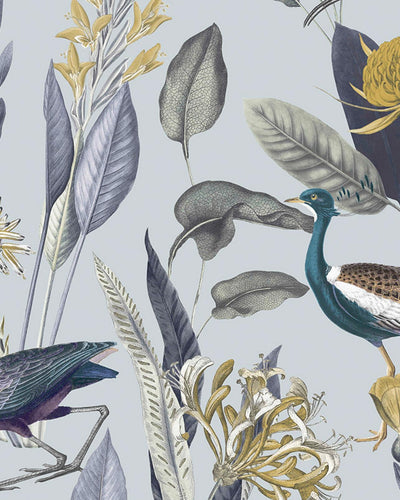 Glasshouse Soft Grey Wallpaper