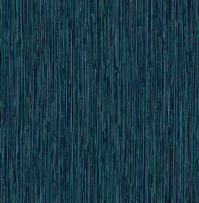 Grasscloth Texture Teal Wallpaper