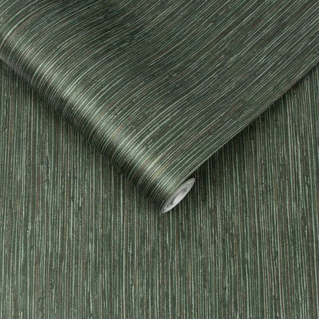 Grasscloth Texture Pine Wallpaper