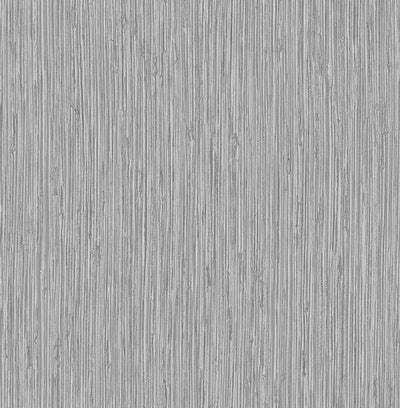 Grasscloth Texture Grey Wallpaper