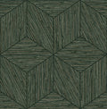 Grasscloth Geo Pine Wallpaper