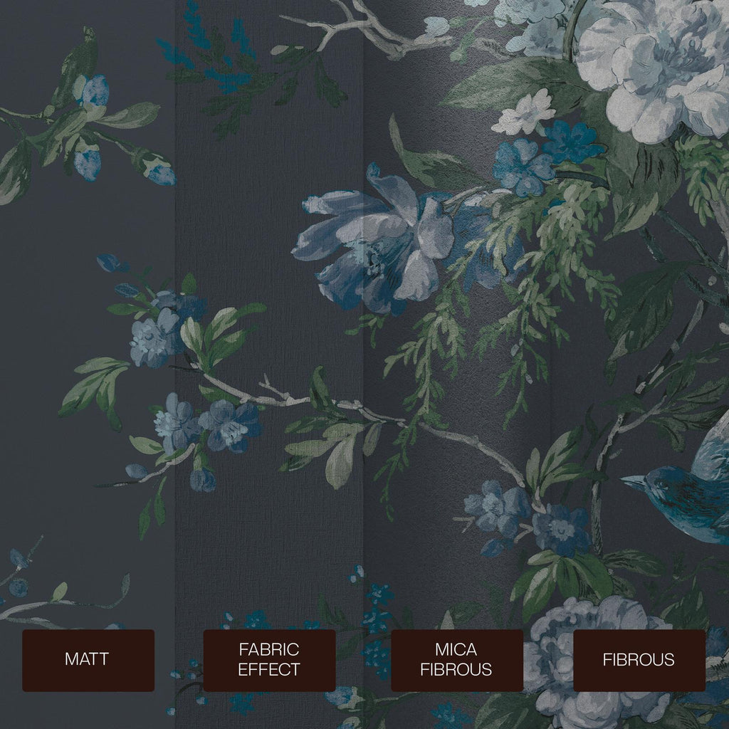 Venetian Floral Midnight Bespoke Mural