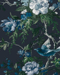 Venetian Floral Midnight Bespoke Mural