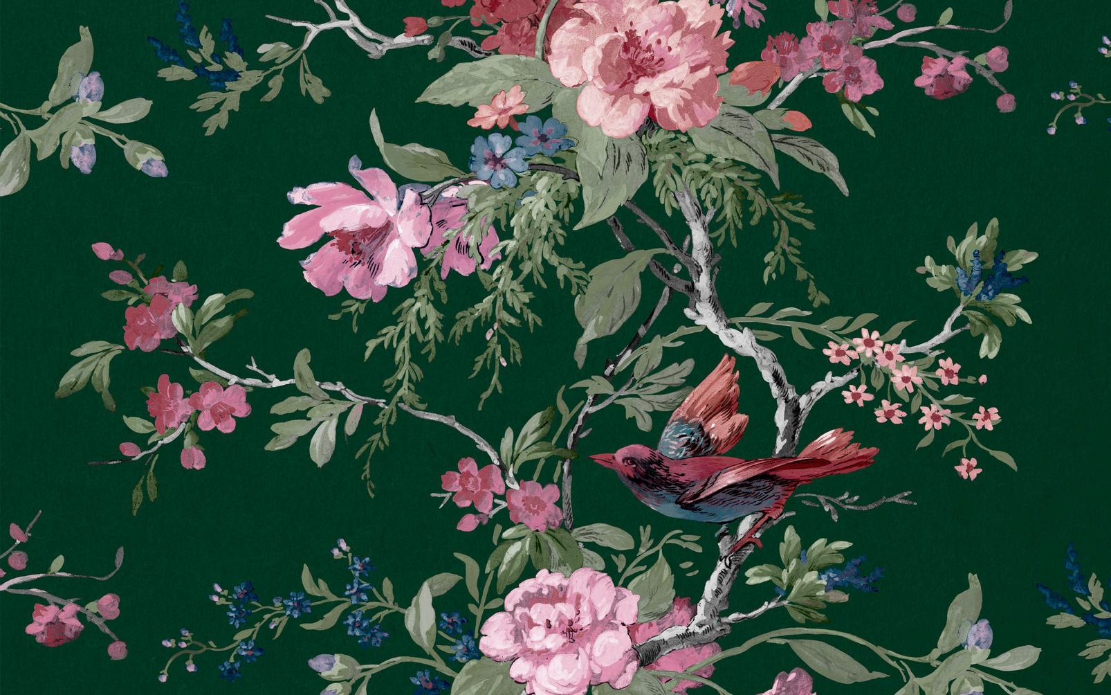 Venetian Floral Verde Bespoke Mural