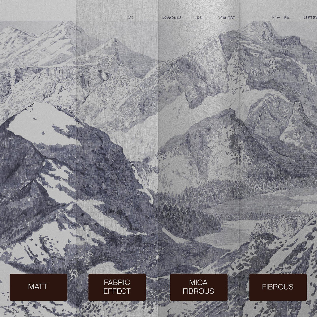 Sketch Mountain Bleu Bespoke Mural