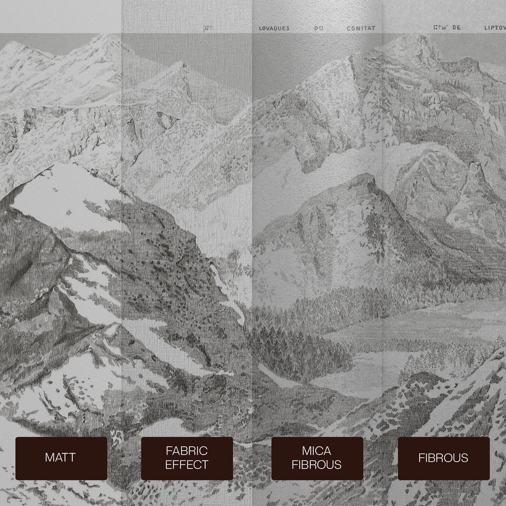 Sketch Mountain Gris Bespoke Mural