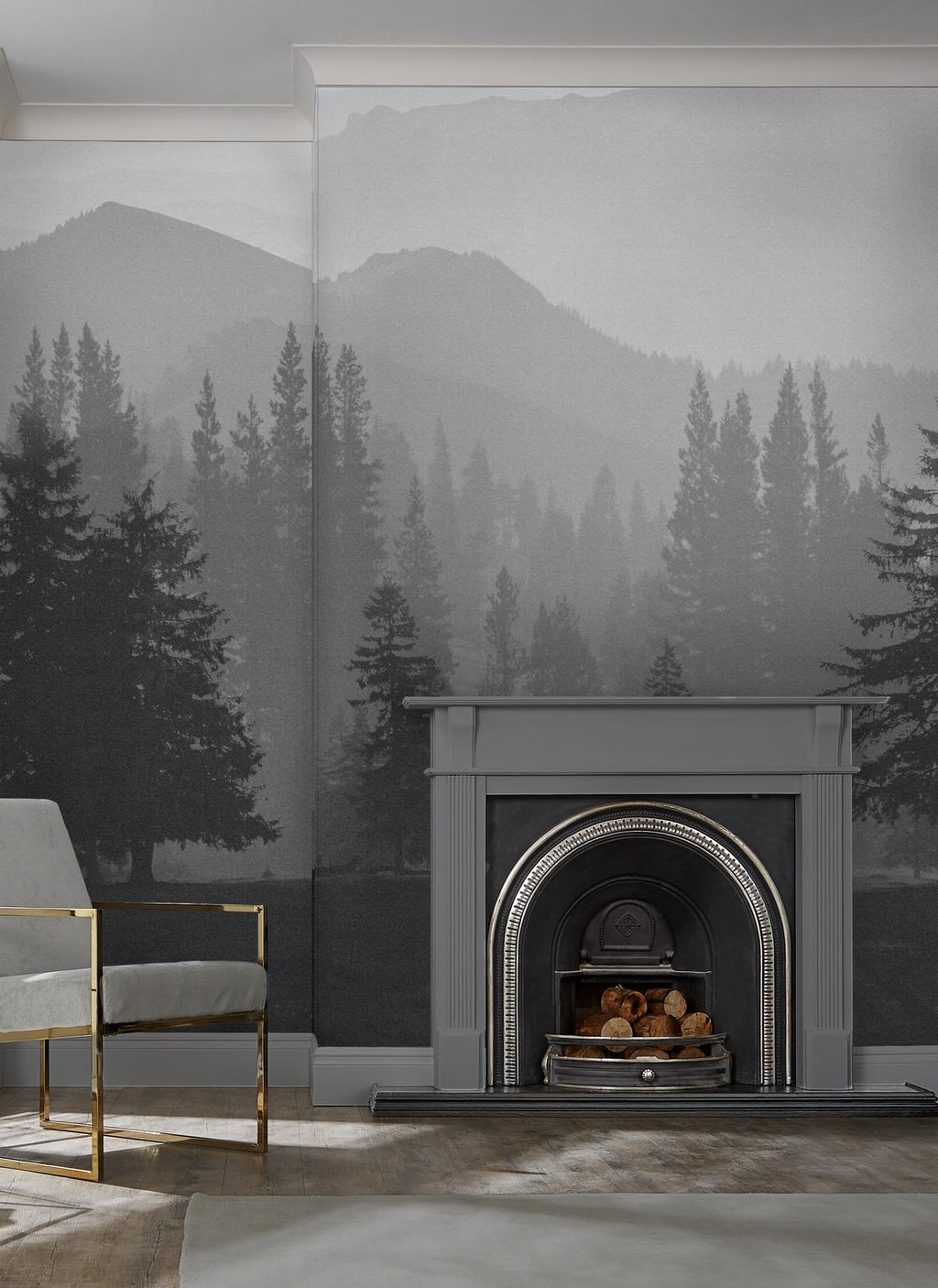Misty Mountains Bespoke Mural