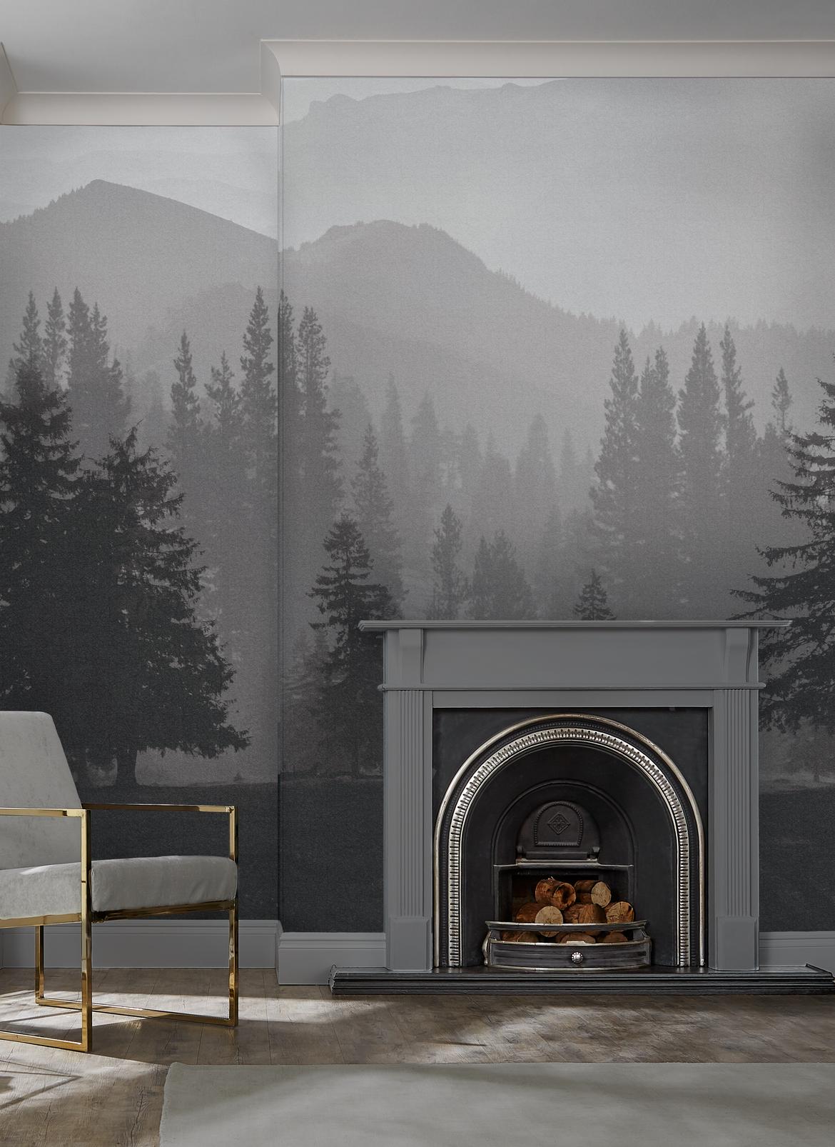 Misty Mountains Bespoke Mural