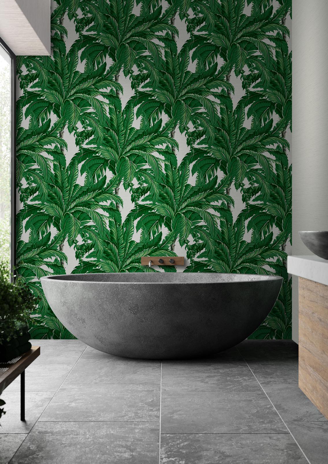 Daintree Palm Pearl Wallpaper