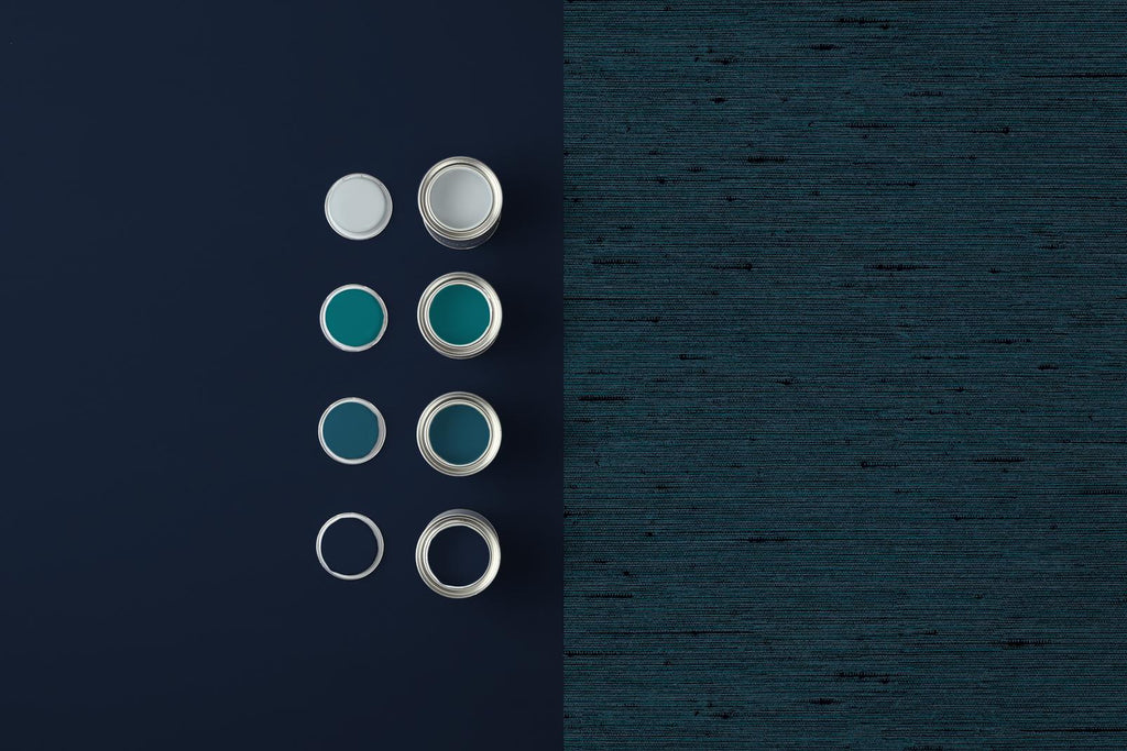 Silk Texture Navy Wallpaper