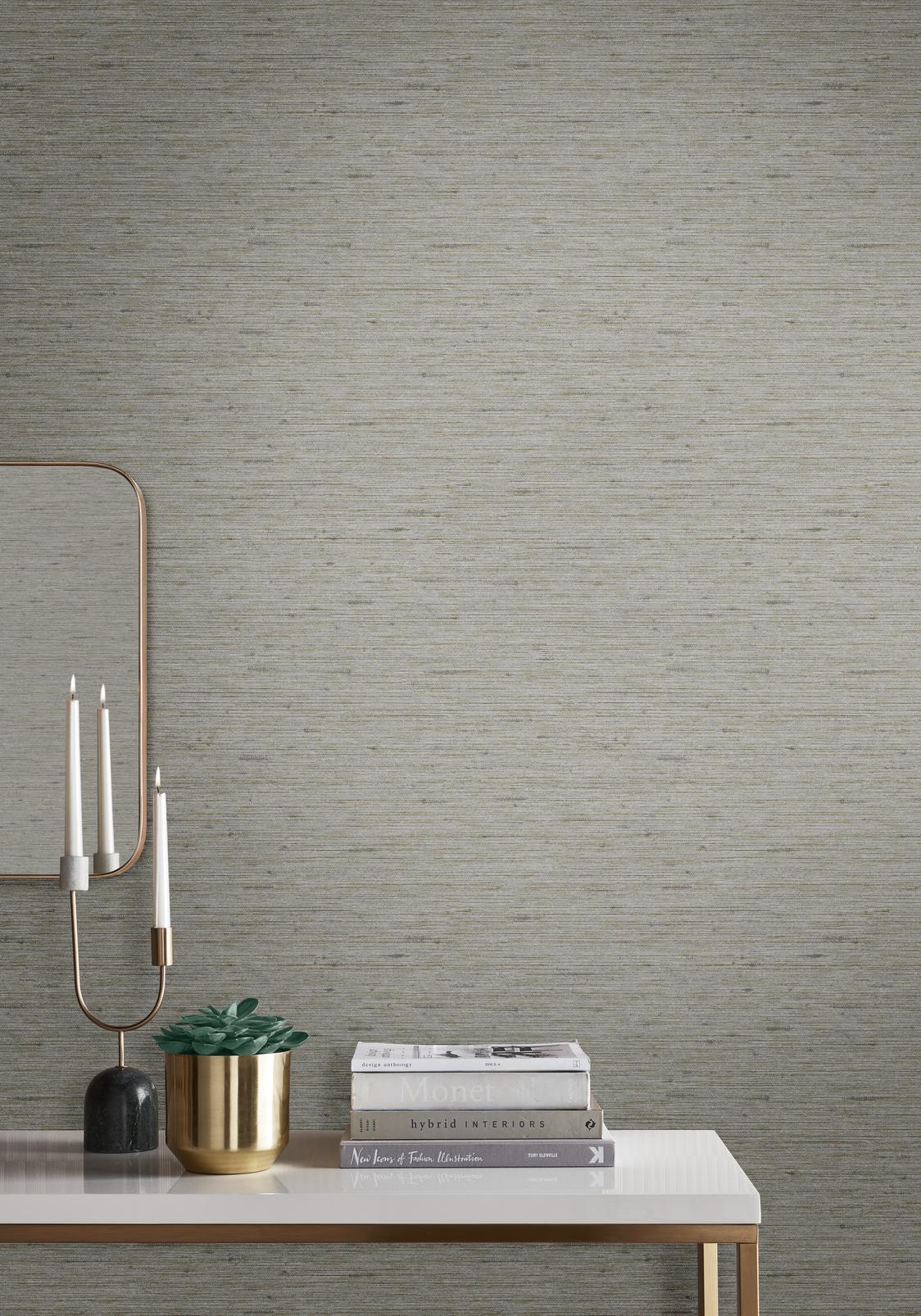 Silk Texture Ecru Wallpaper