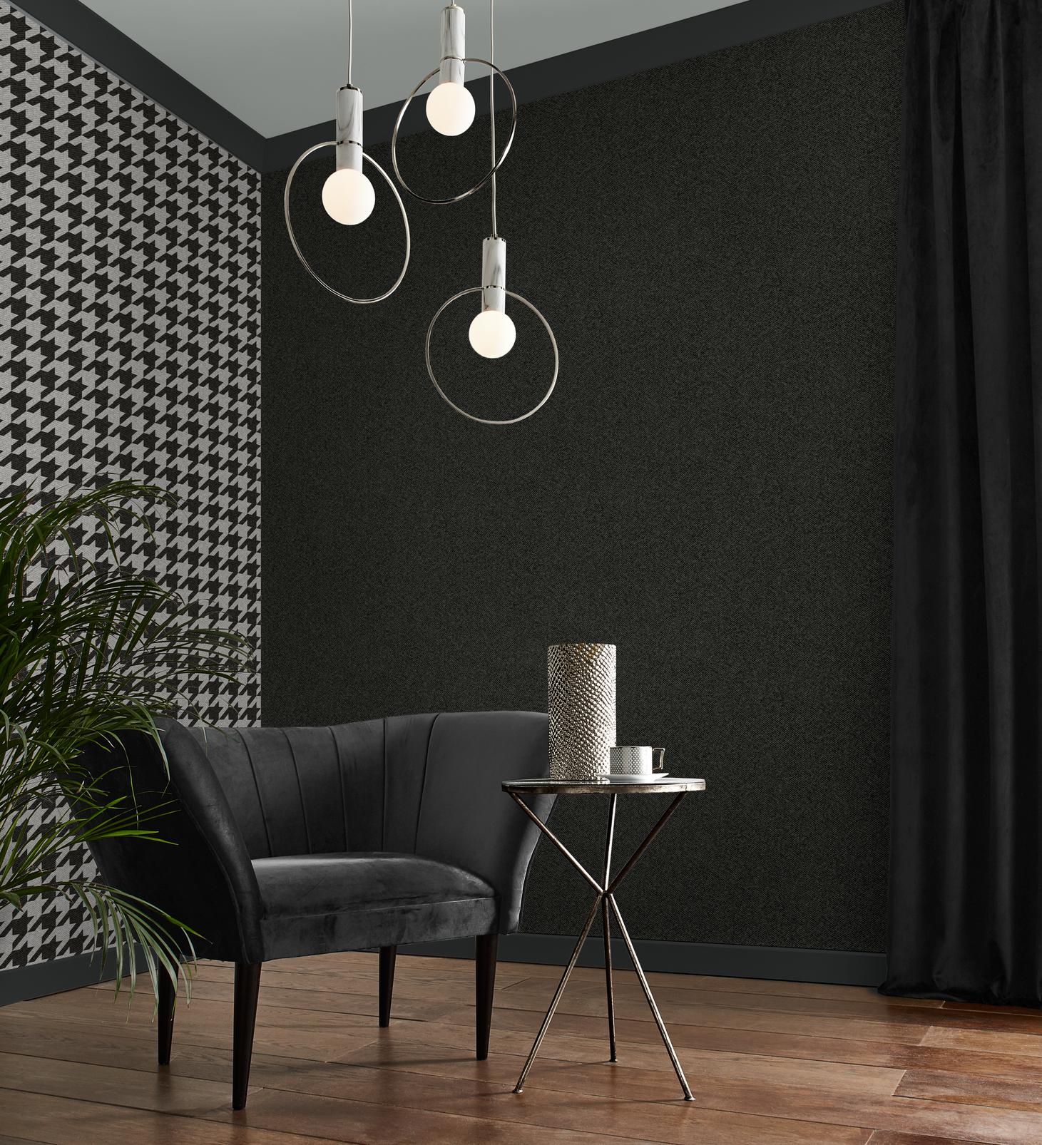 Christian Texture Charcoal Wallpaper