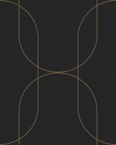 Palais Black & Gold Wallpaper