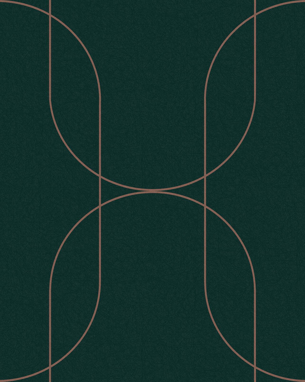 Palais Green & Copper Wallpaper