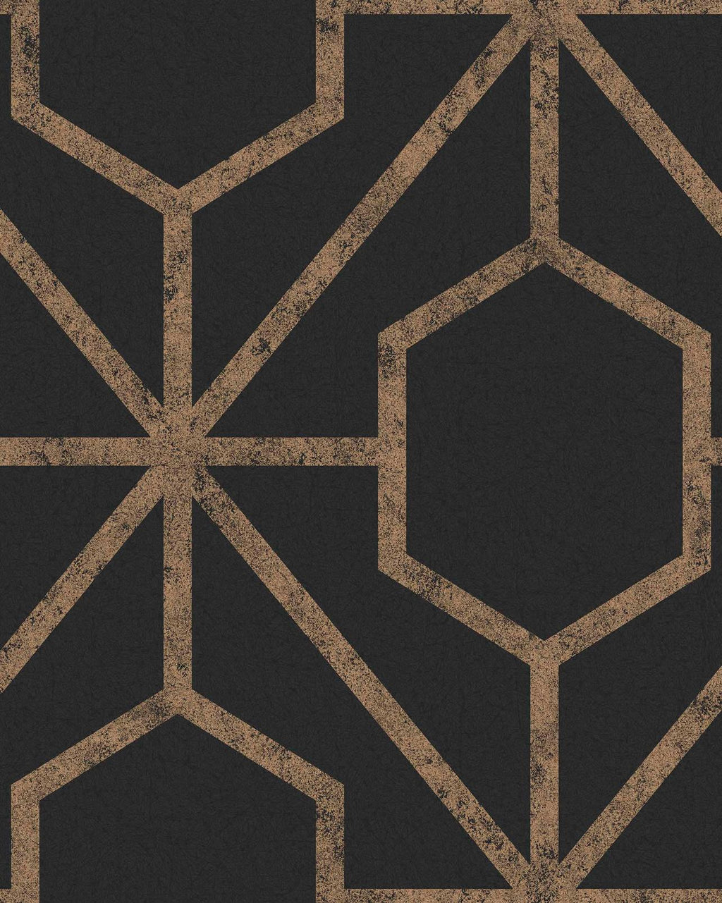 Rinku Black & Gold Wallpaper