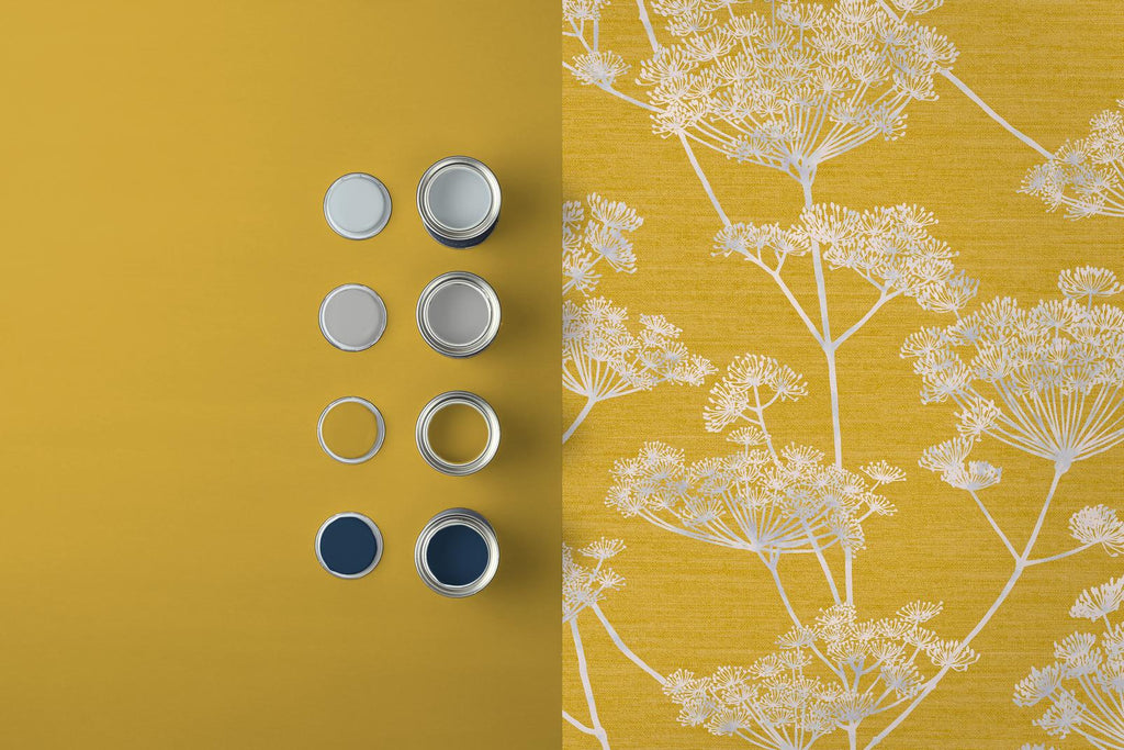 Hortus Mustard Wallpaper
