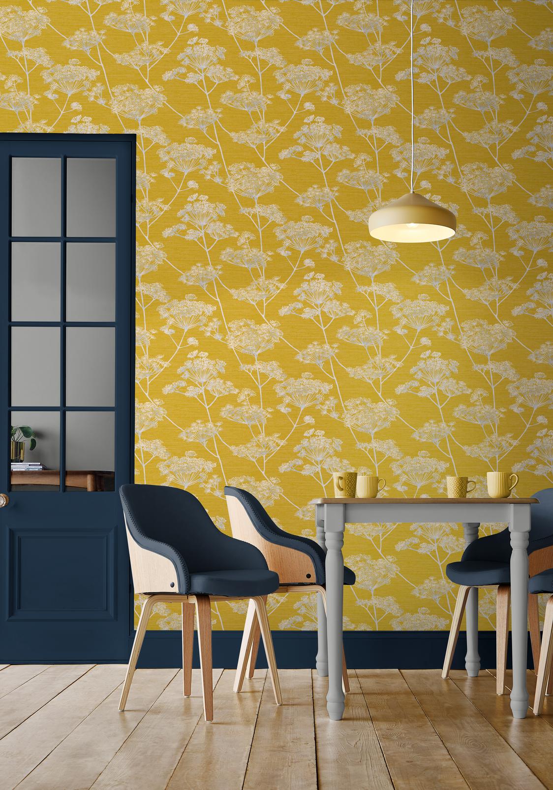 Hortus Mustard Wallpaper