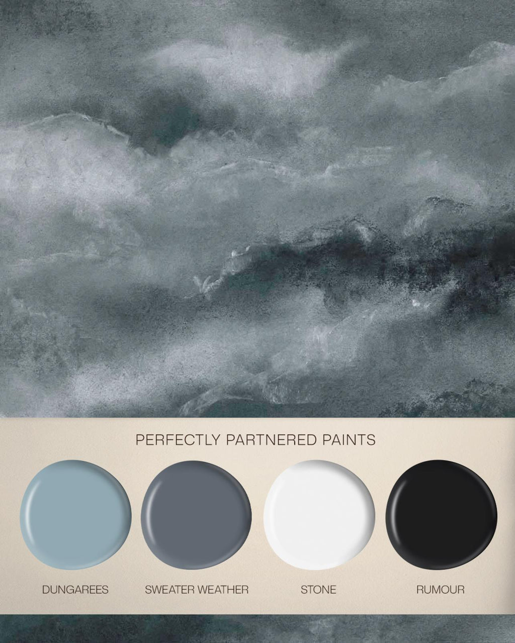 Vintage Cloud Midnight Bespoke Mural