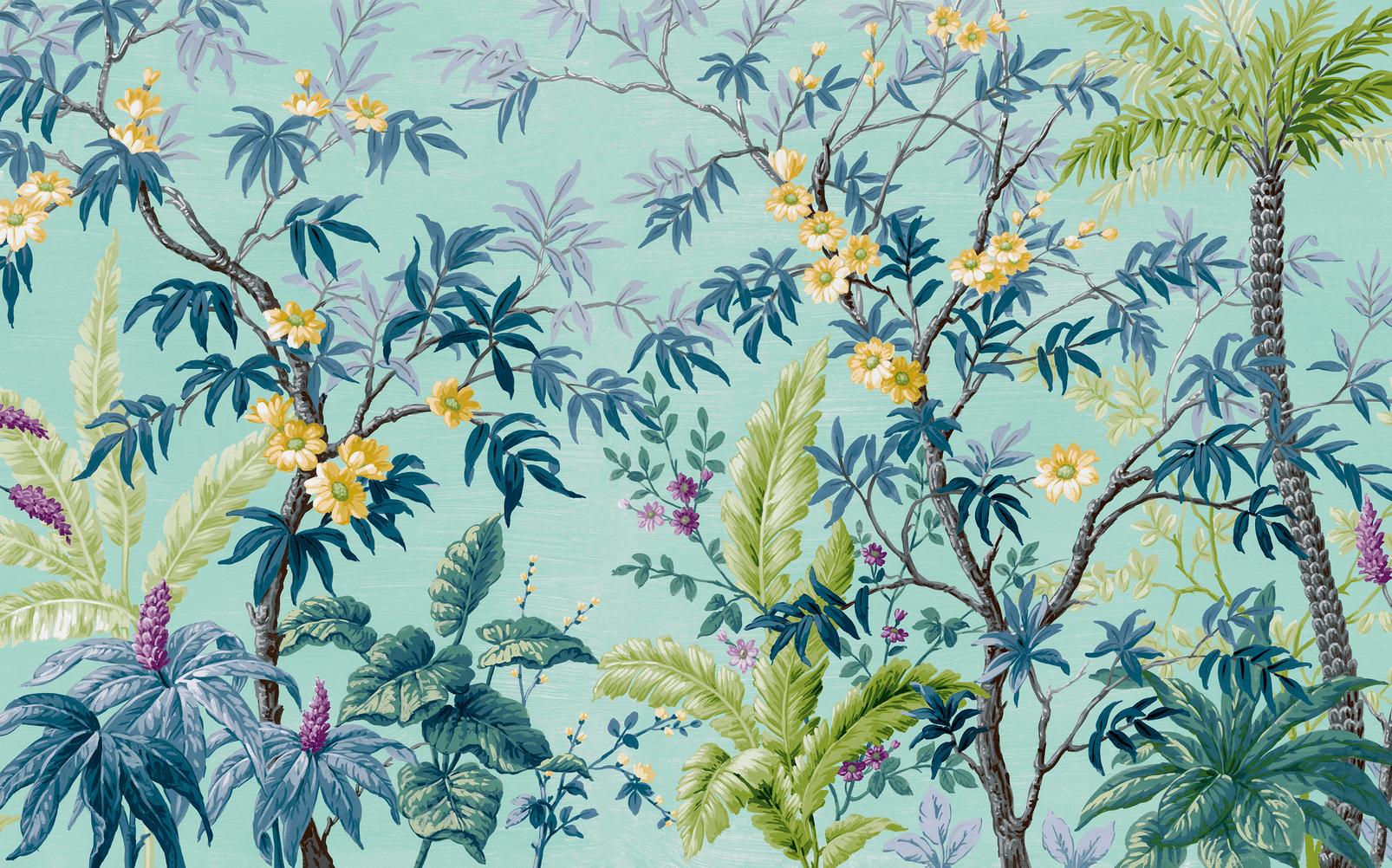 Vintage Tropical Summer Bespoke Mural