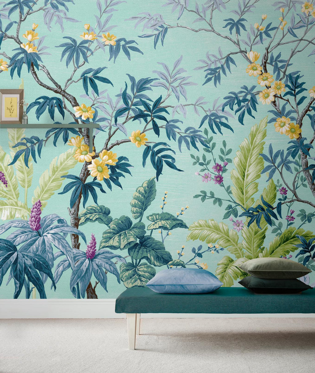 Vintage Tropical Summer Bespoke Mural