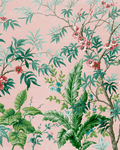 Vintage Tropical Blush Bespoke Mural