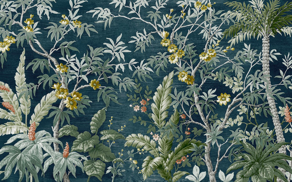 Vintage Tropical Night Bespoke Mural