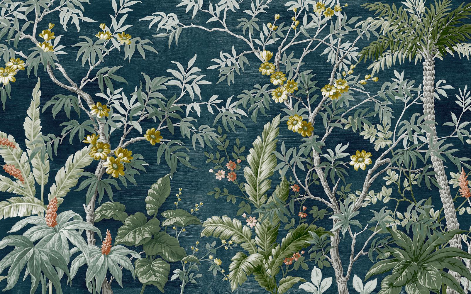 Vintage Tropical Night Bespoke Mural