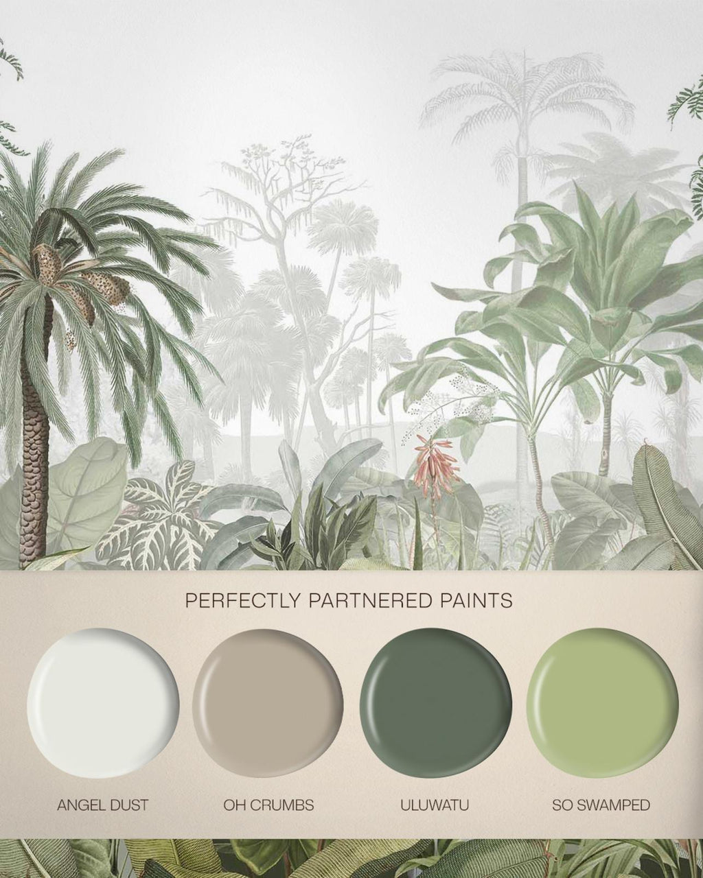 Paradise Jungle Palm Bespoke Mural
