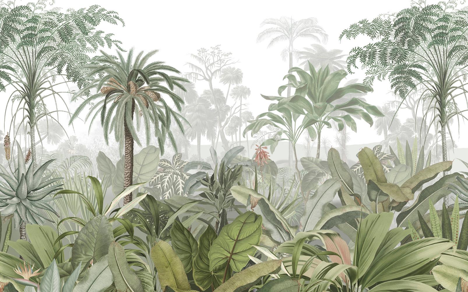 Paradise Jungle Palm Bespoke Mural