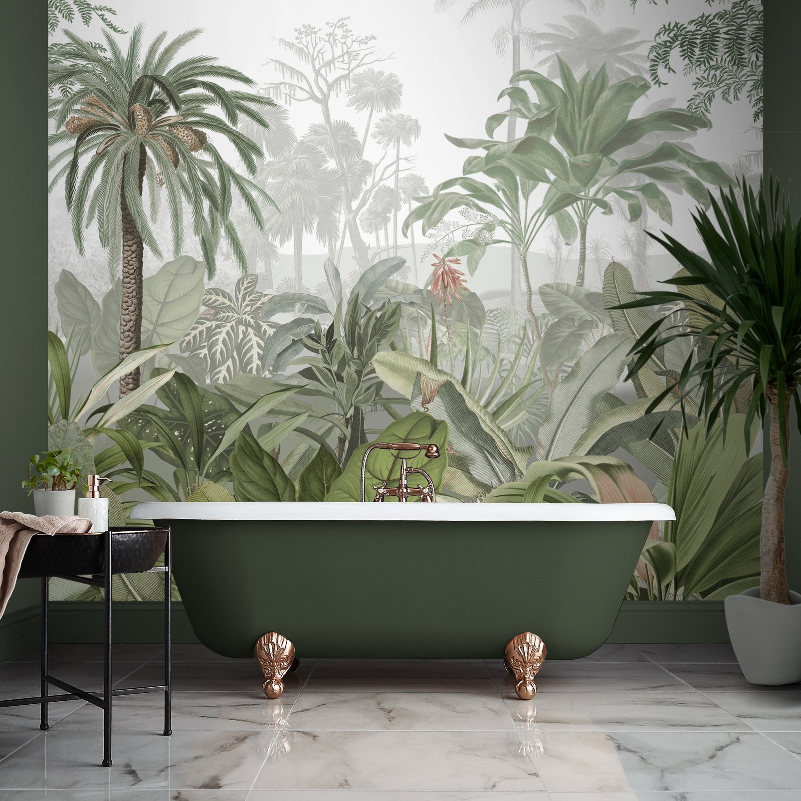 Paradise Jungle Palm Bespoke Mural