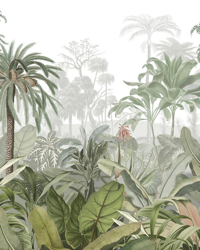 Paradise Jungle Palm Bespoke Mural