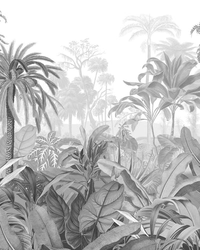 Paradise Jungle Sketch Bespoke Mural