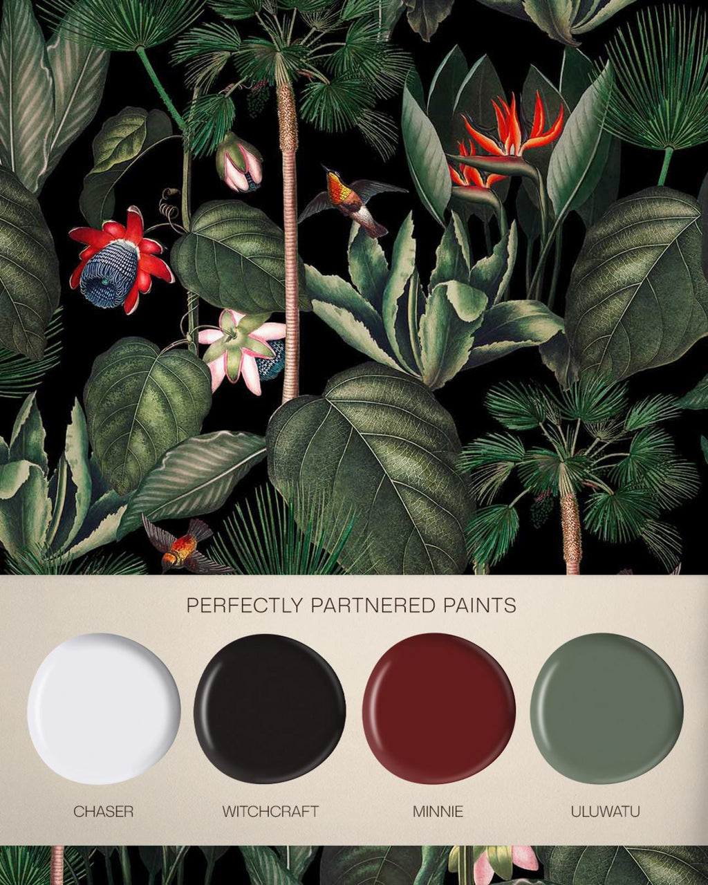 Botanique Jungle Night Bespoke Mural