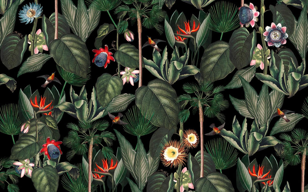 Botanique Jungle Night Bespoke Mural