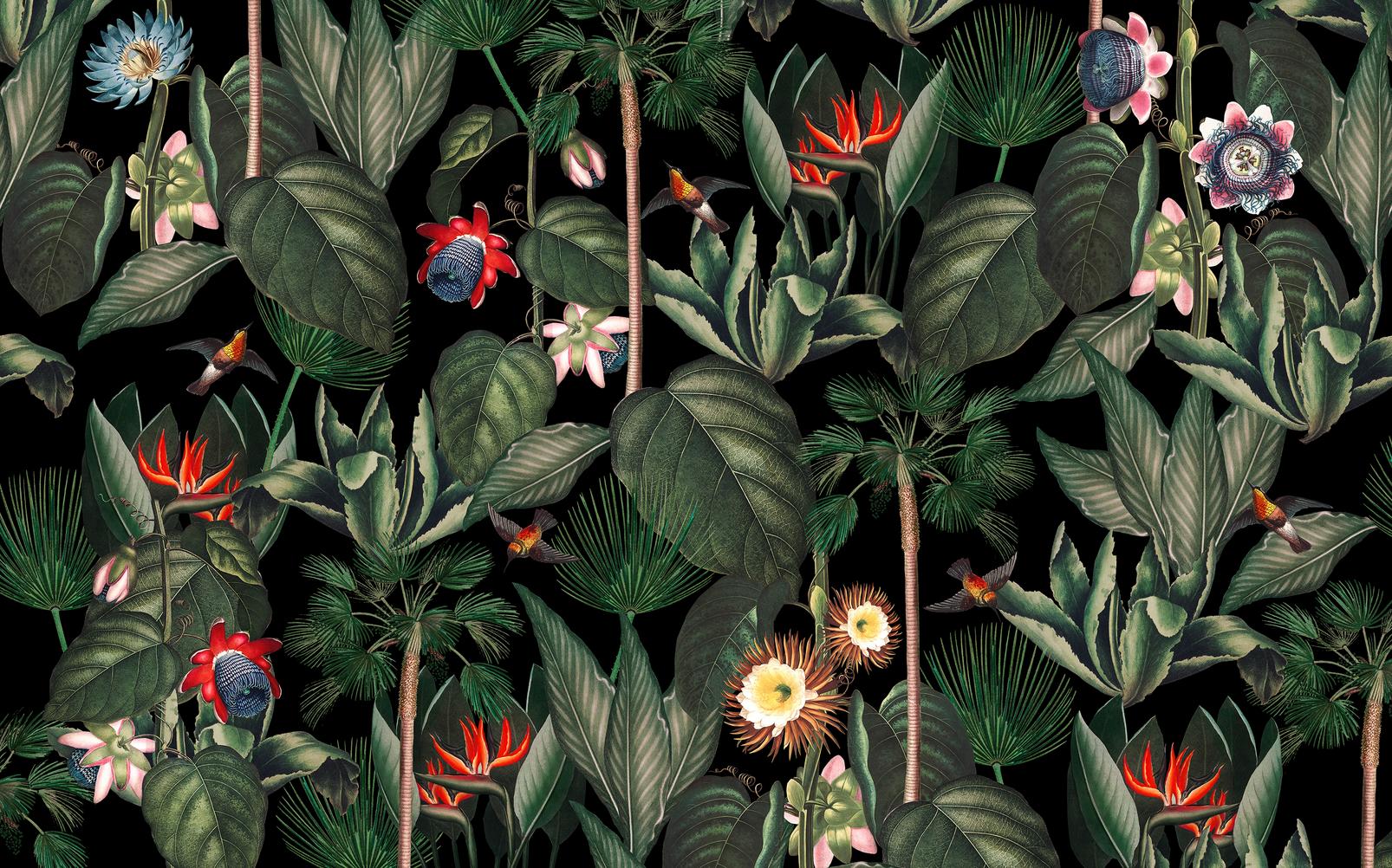 Botanique Jungle Night Bespoke Mural