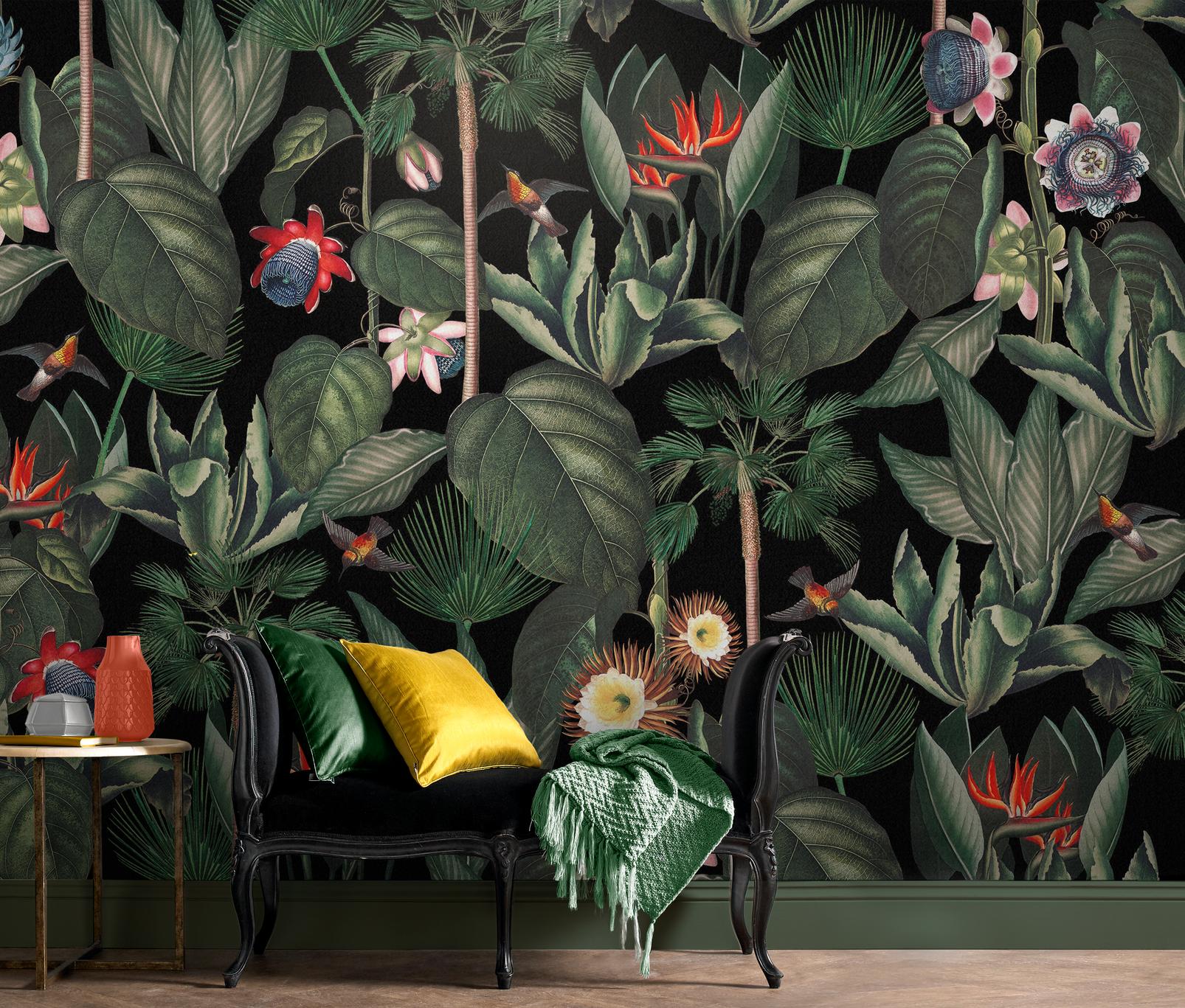 Botanique Jungle Night Bespoke Mural