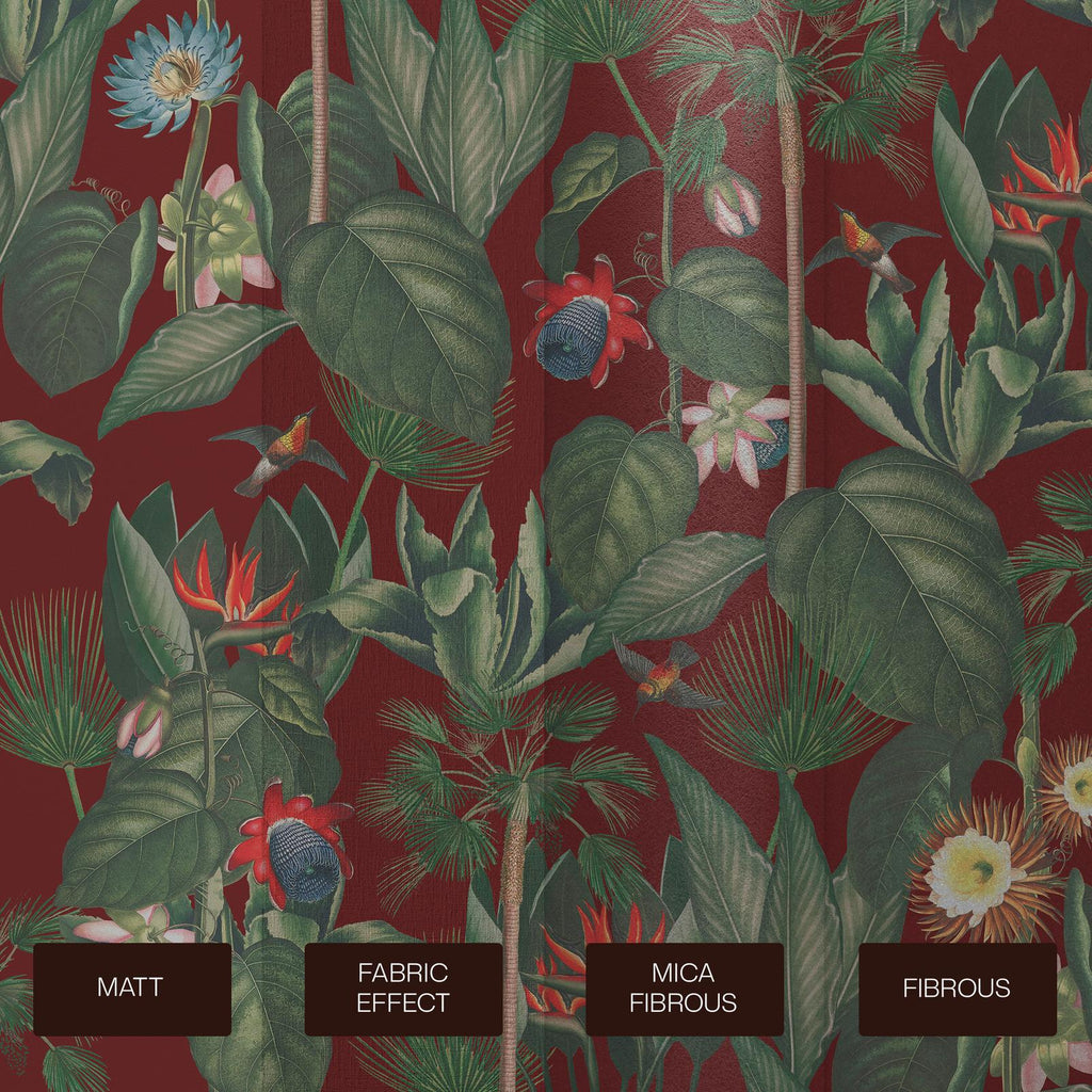 Botanique Jungle Rouge Bespoke Mural