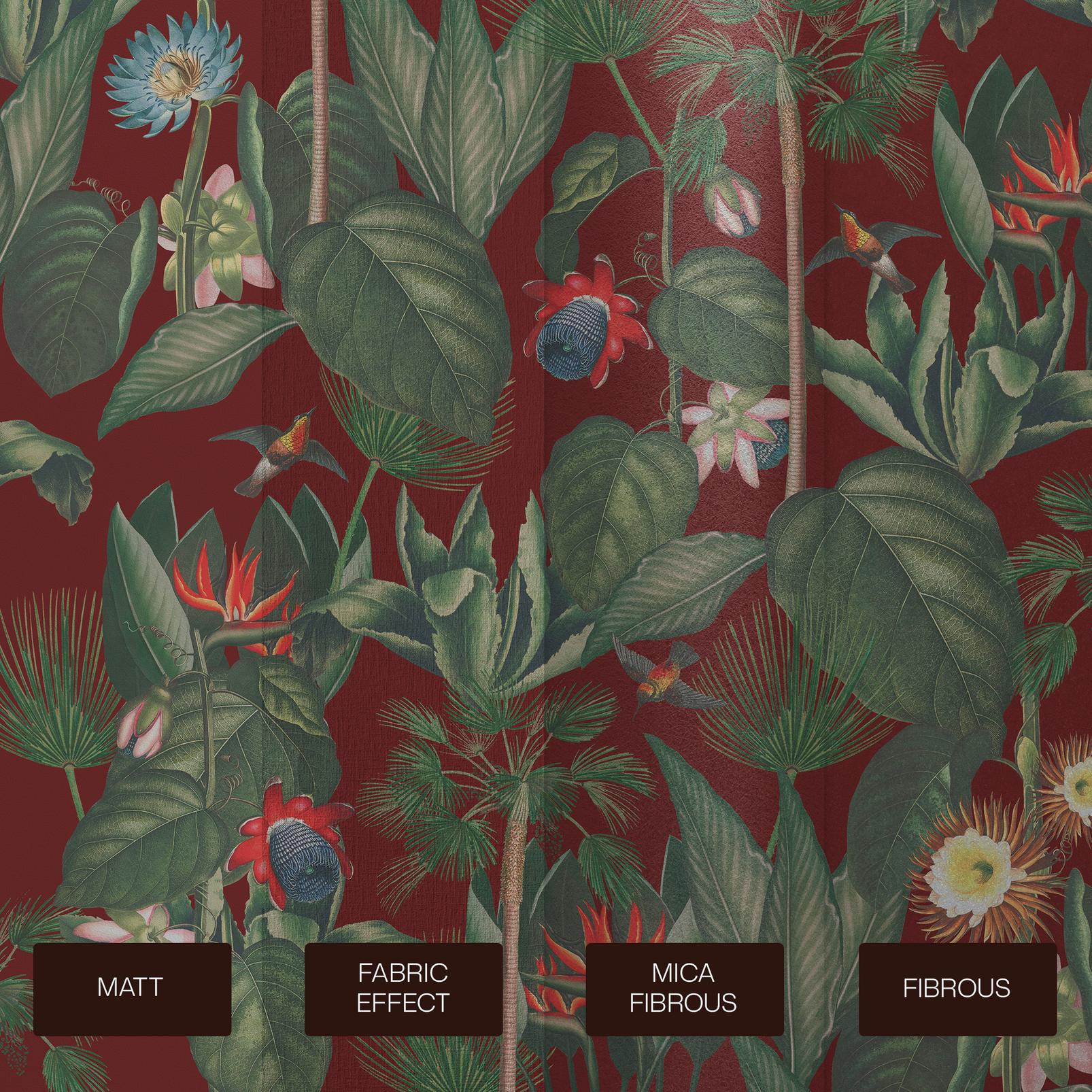 Botanique Jungle Rouge Bespoke Mural