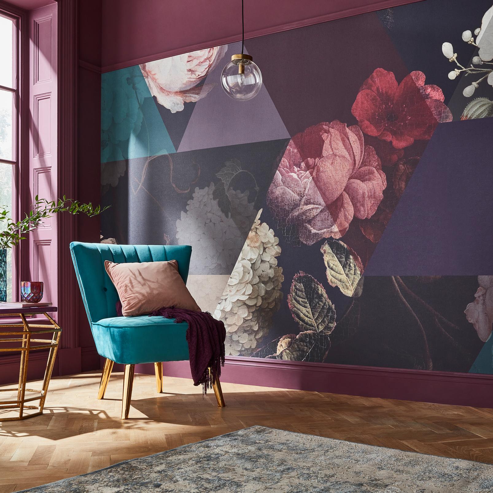 Timepiece Amethyst Bespoke Mural
