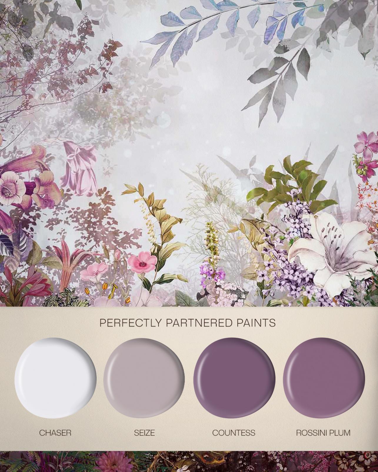 Fantasy Floral Bloom Bespoke Mural