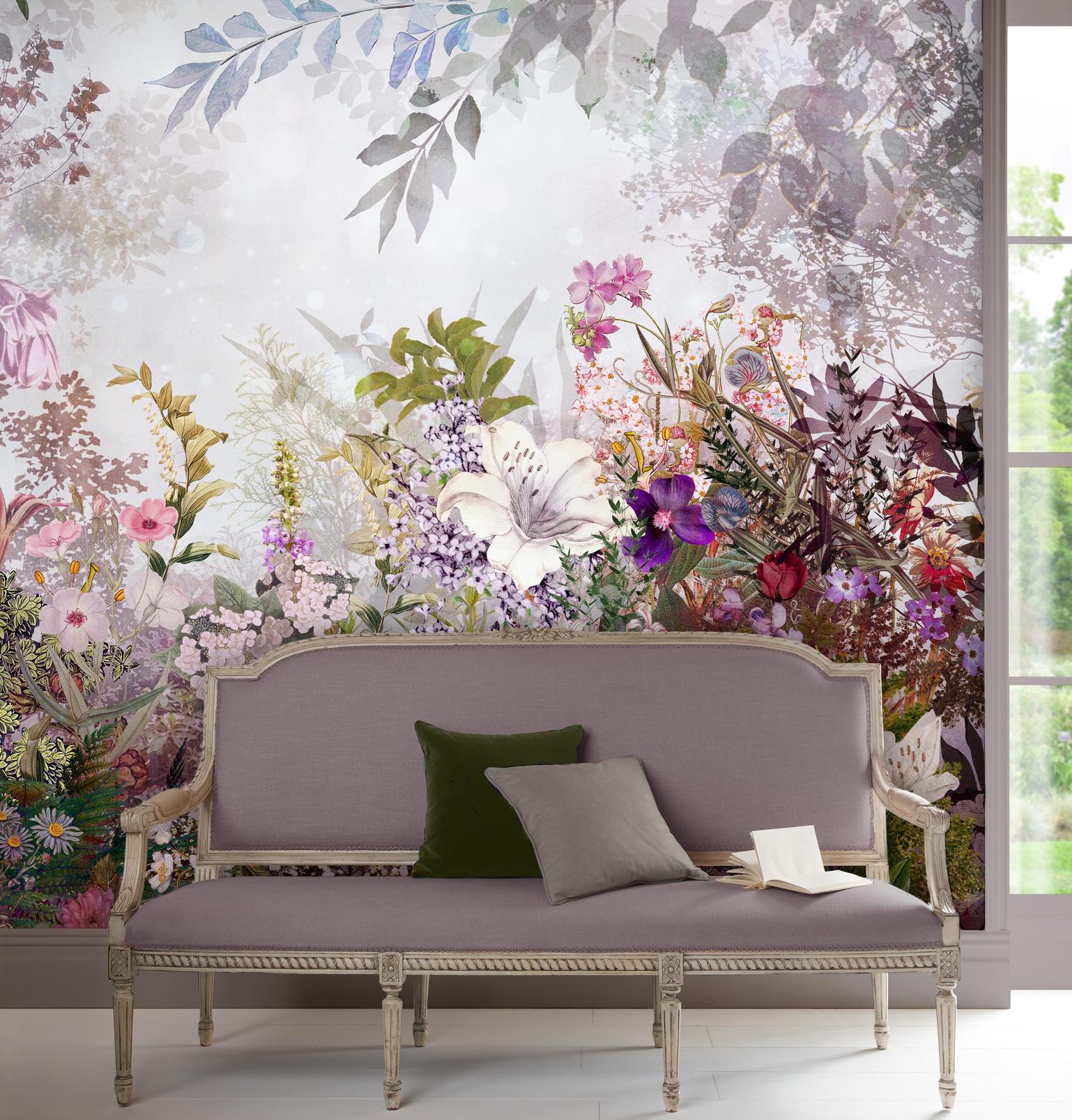 Fantasy Floral Bloom Bespoke Mural