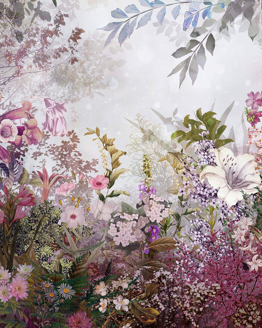 Fantasy Floral Bloom Bespoke Mural