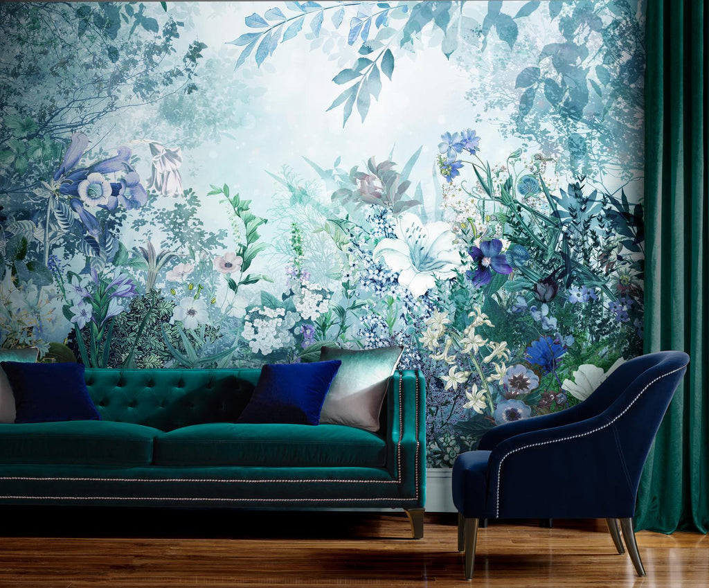 Fantasy Floral Twilight Bespoke Mural