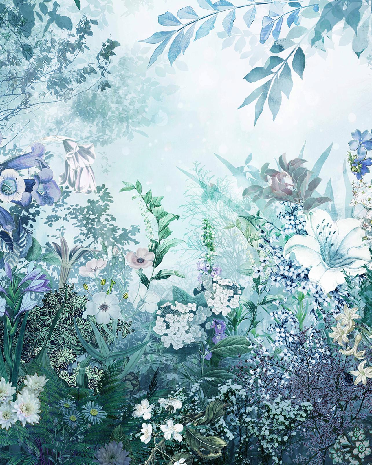 Fantasy Floral Twilight Bespoke Mural