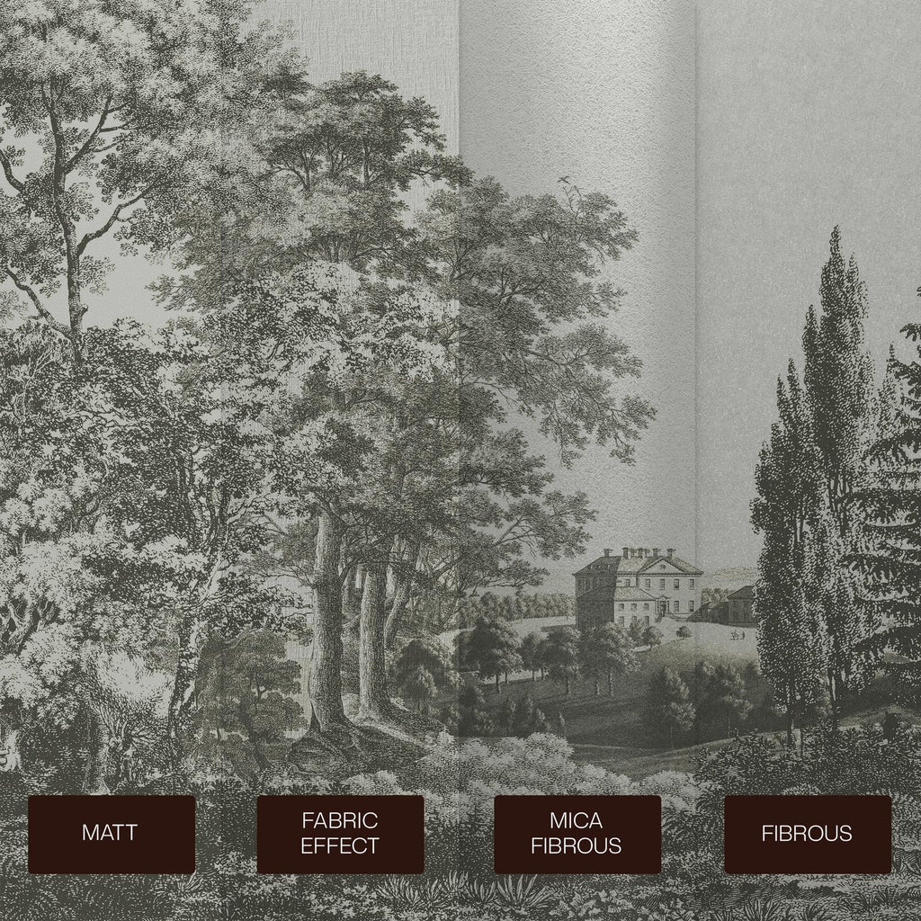 Stately Manor Grey Bespoke Mural