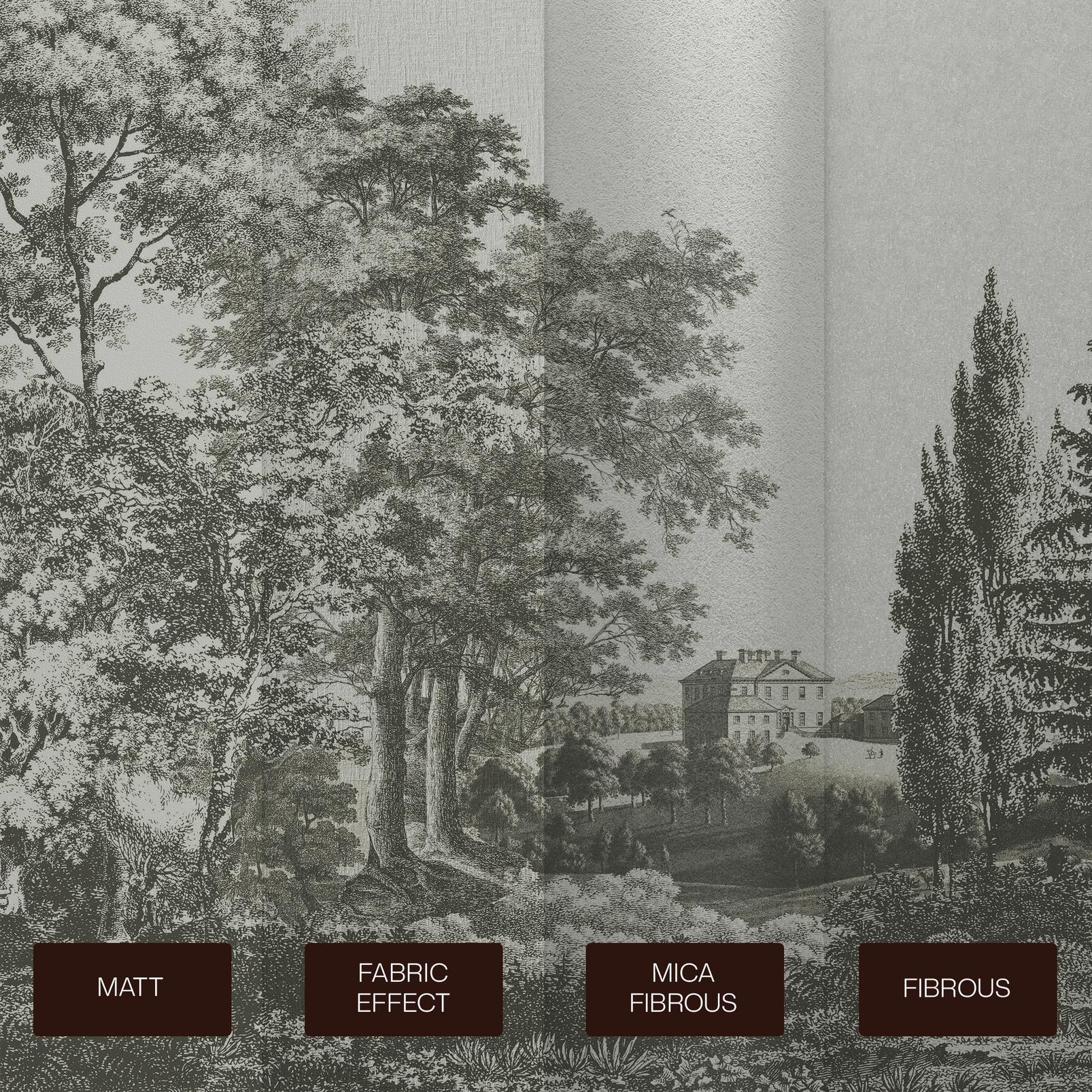 Stately Manor Grey Bespoke Mural