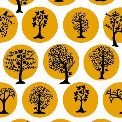 Party Land Mustard Wallpaper