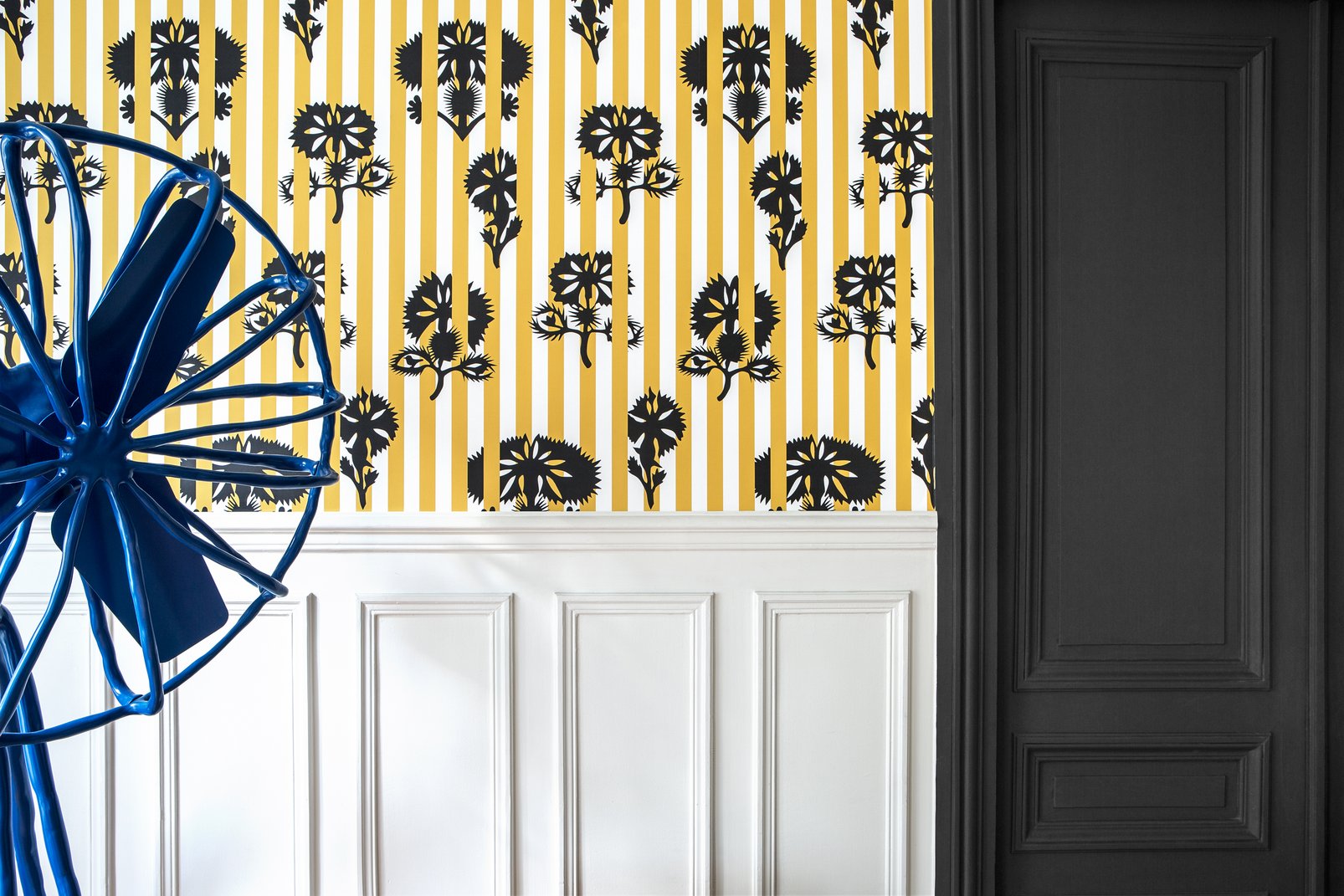 Hide And Seek Mustard Wallpaper