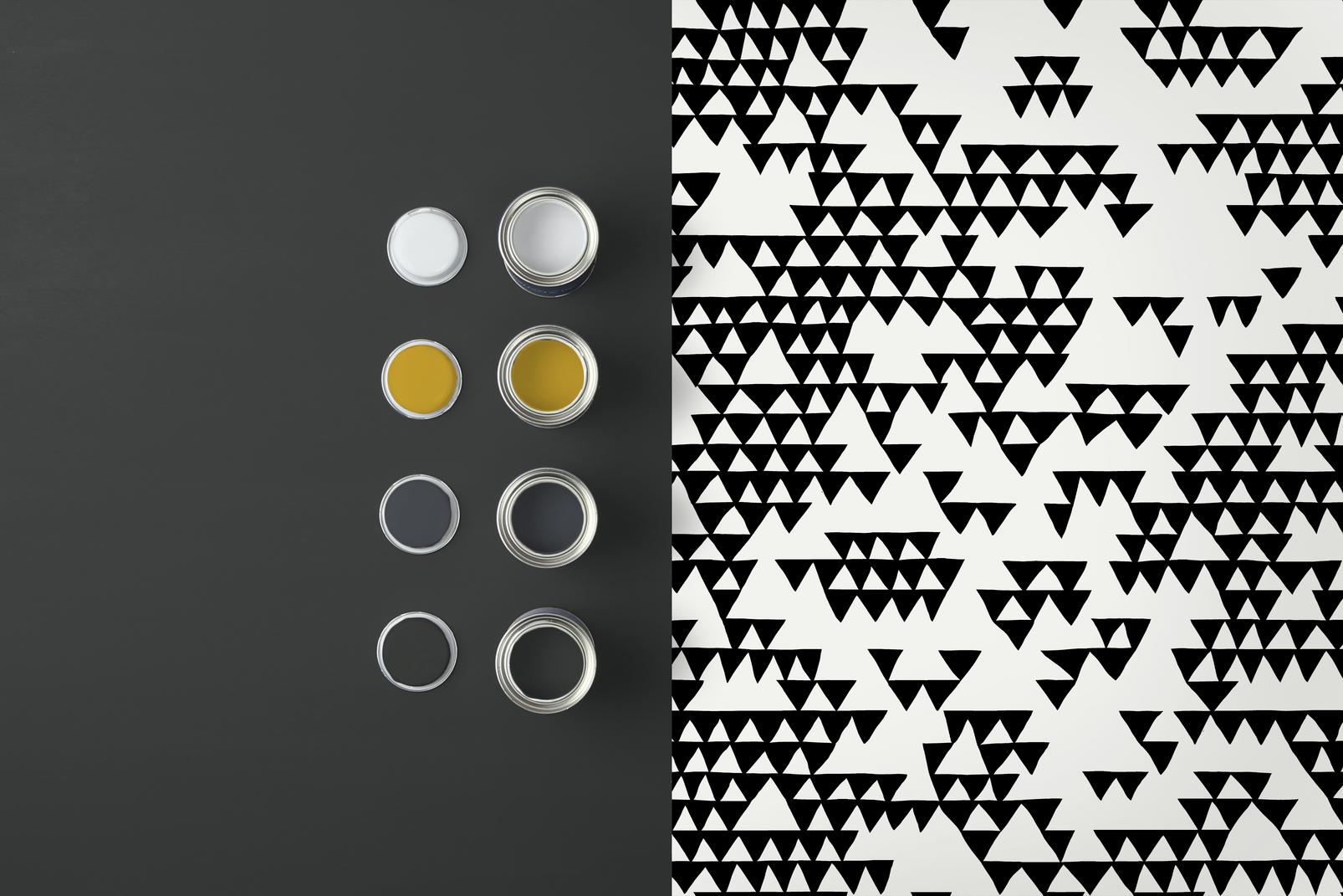 Secret Mountain Black & White Wallpaper