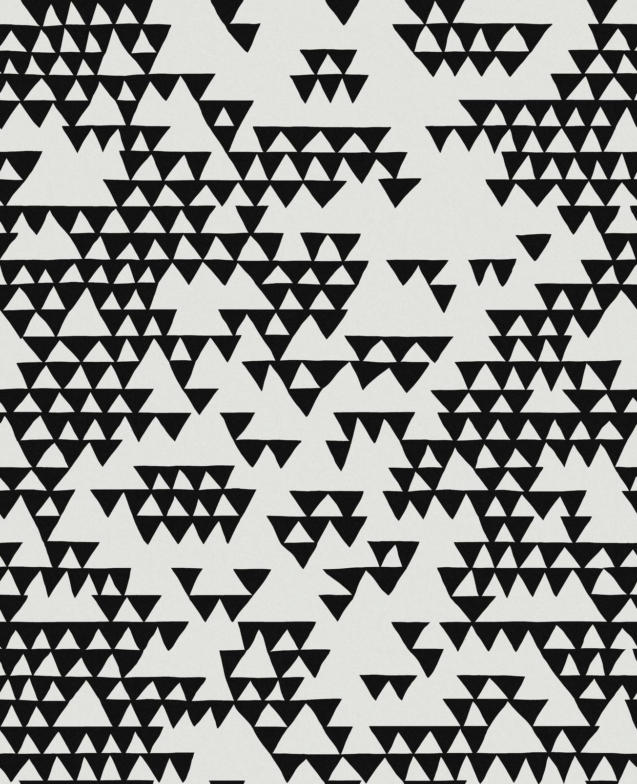 Secret Mountain Black & White Wallpaper